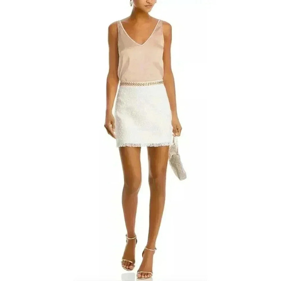 Generation Love Women's Christie Crystal Tank Small Latte Sleeveless Embellished - Picture 5 of 12